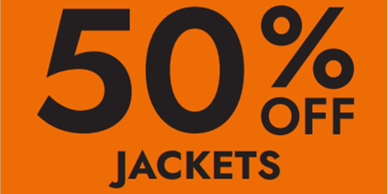 50% off Jackets and Base Layers