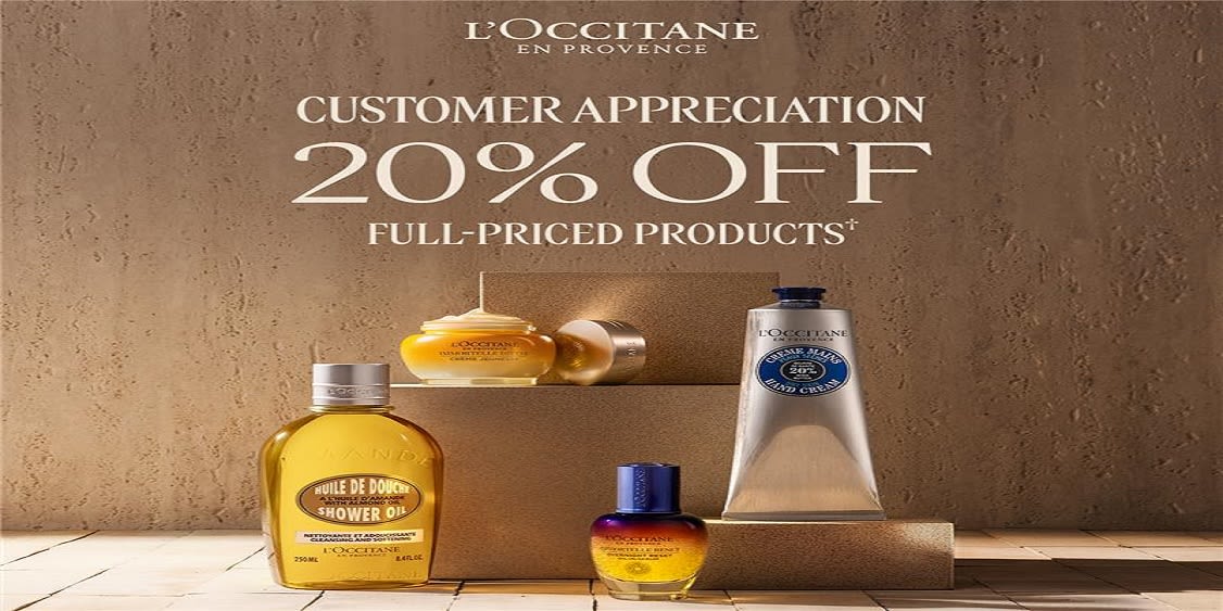 20% Off @ L'Occitane