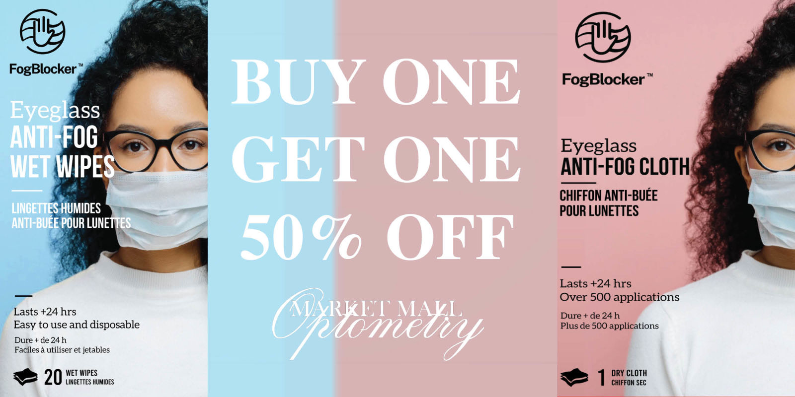 Buy One Get One 50% off - Fog Wipes