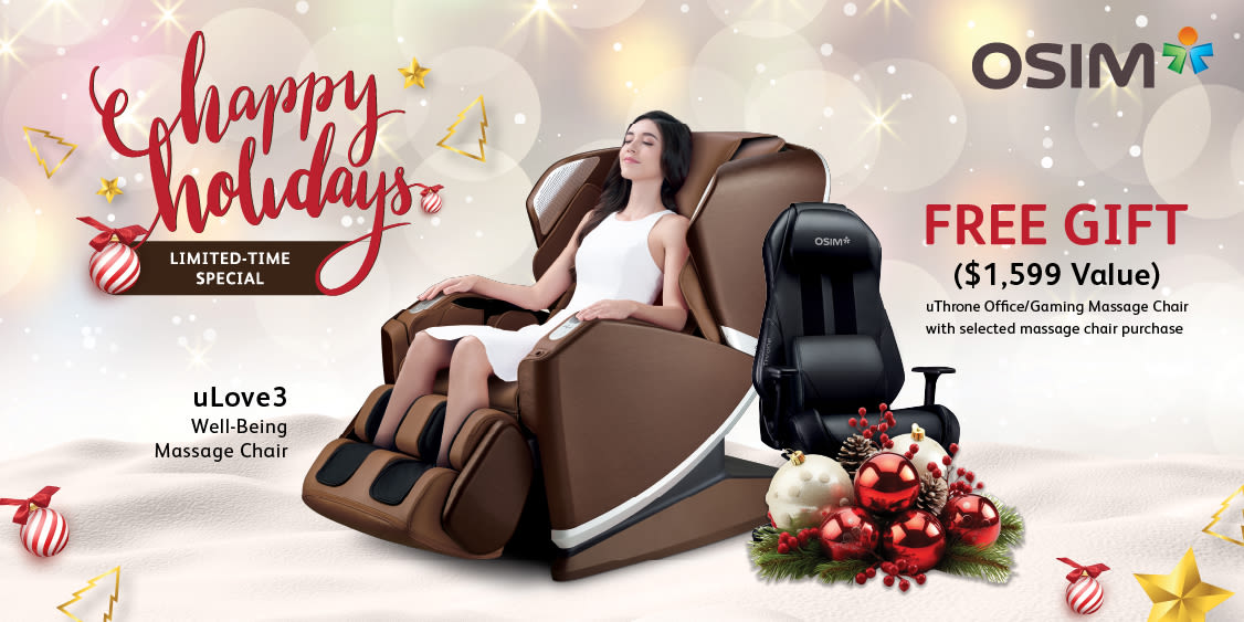 OSIM Limited-time Special – Get an uThrone Gaming Chair for Free!