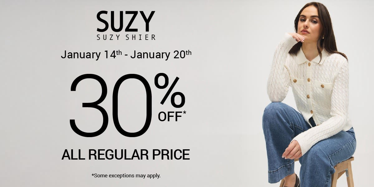 30% OFF REGULAR PRICE