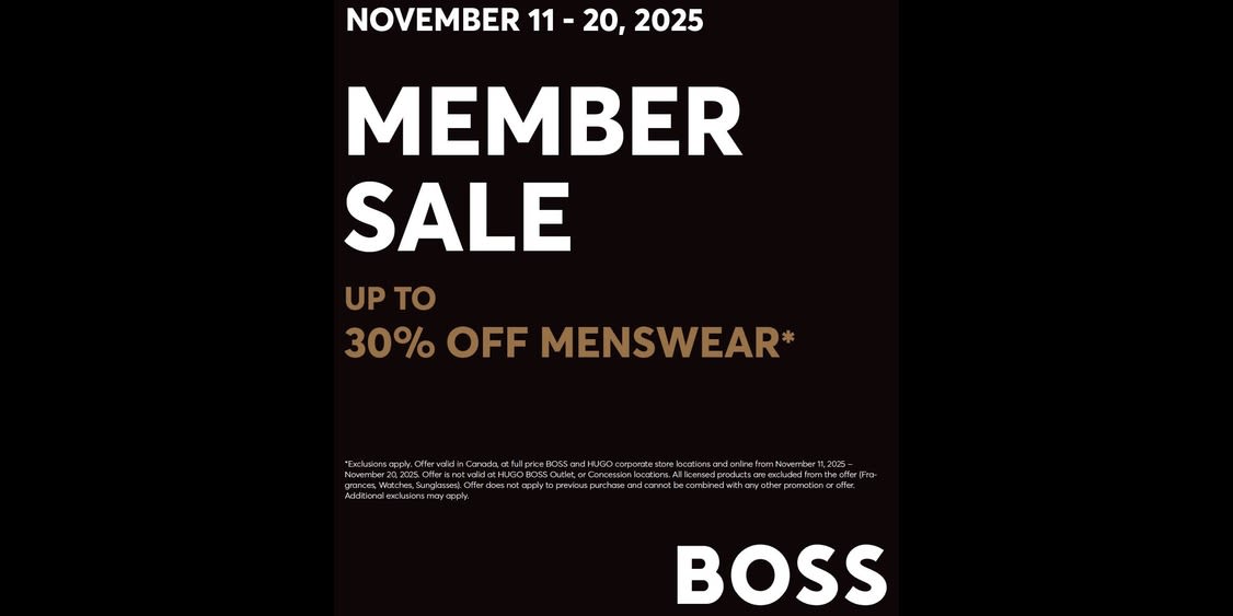 BOSS MEMBER SALE