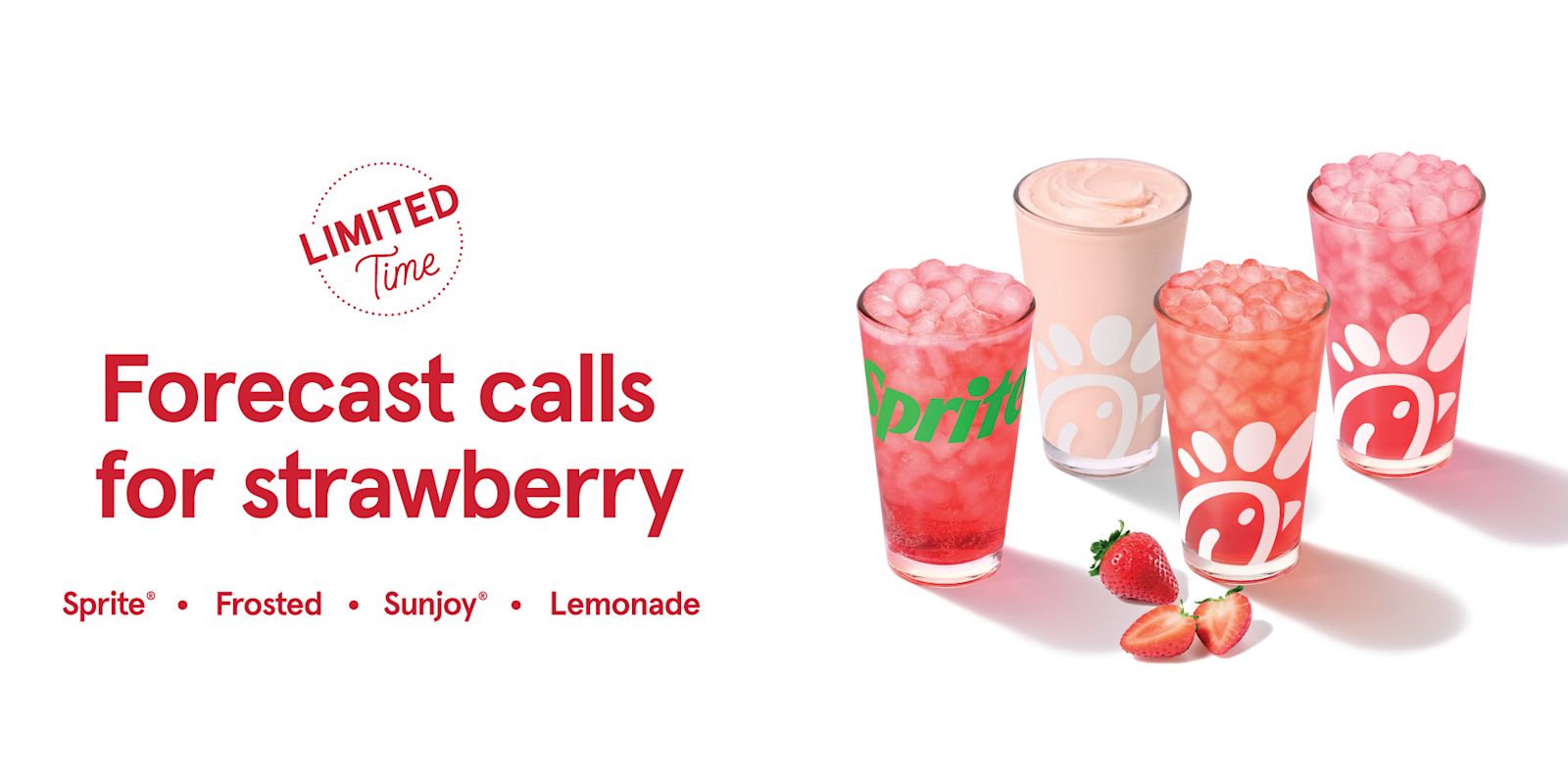 Strawberry Hibiscus Drinks - Limited Time Offer!