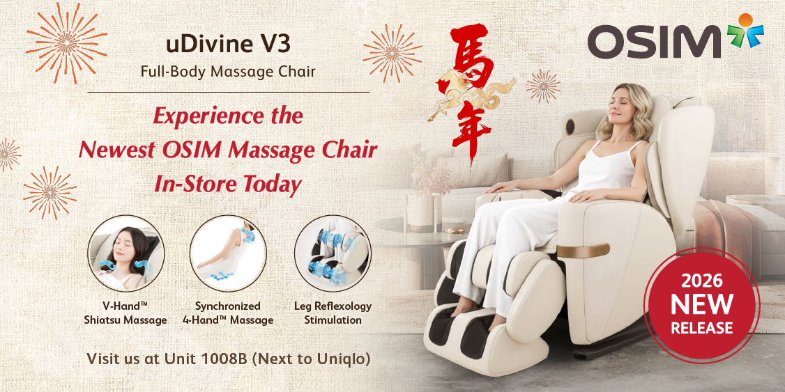 Experience the Newest OSIM Massage Chair uDivine V3 in-store Today!