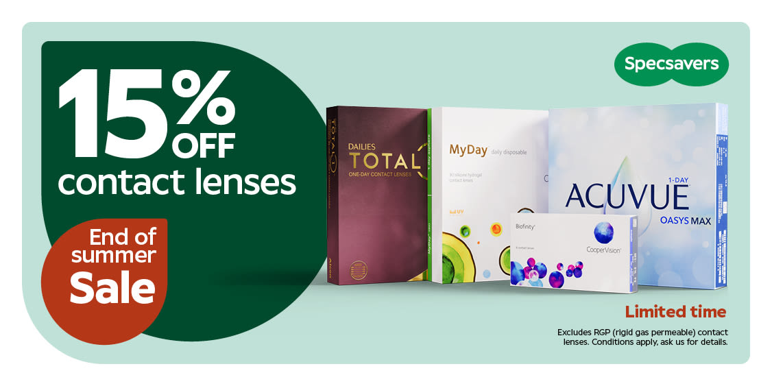 15% Off Contact Lenses