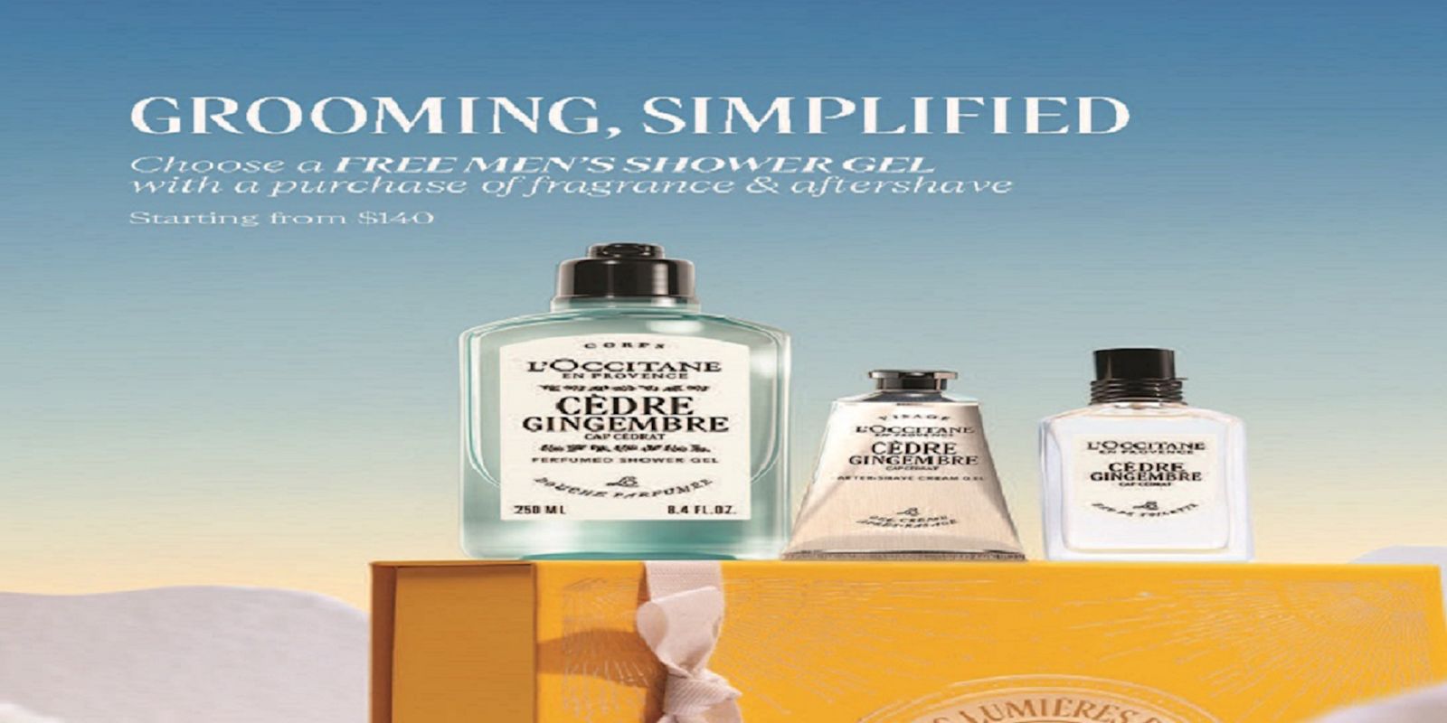 The Perfect Pair for Him at L'Occitane (Free Shower Gel)