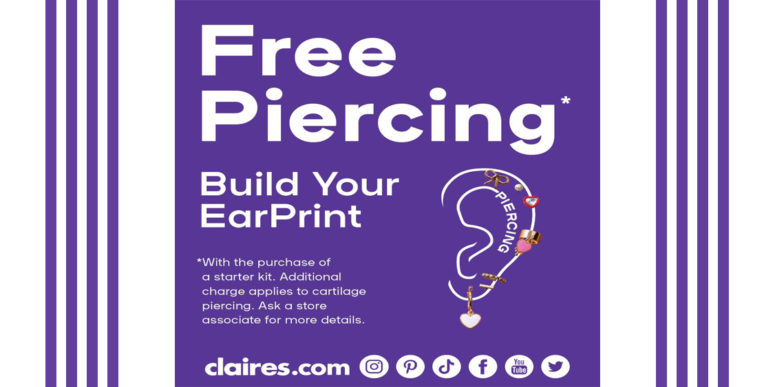 FREE Ear Piercings