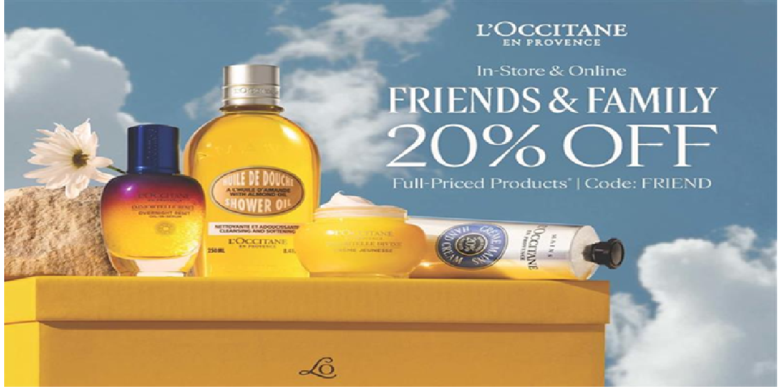 Friends and Family 20% off!