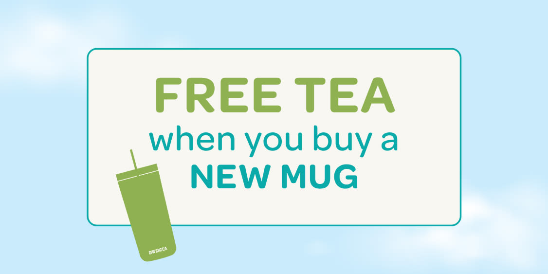 Free tea when you buy a new mug