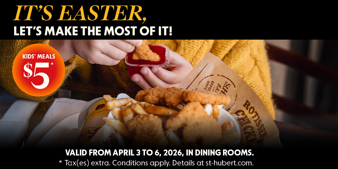 $5 Kids' Meal for Easter