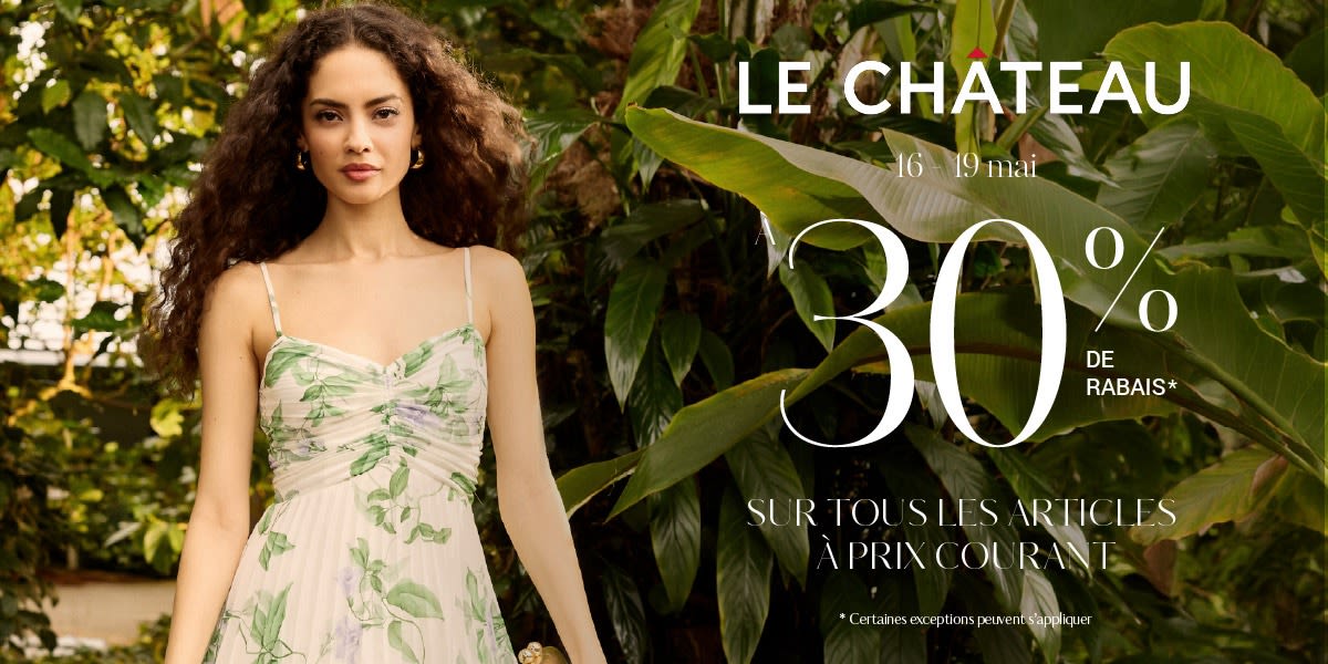 30 % de rabais sur prix régulier