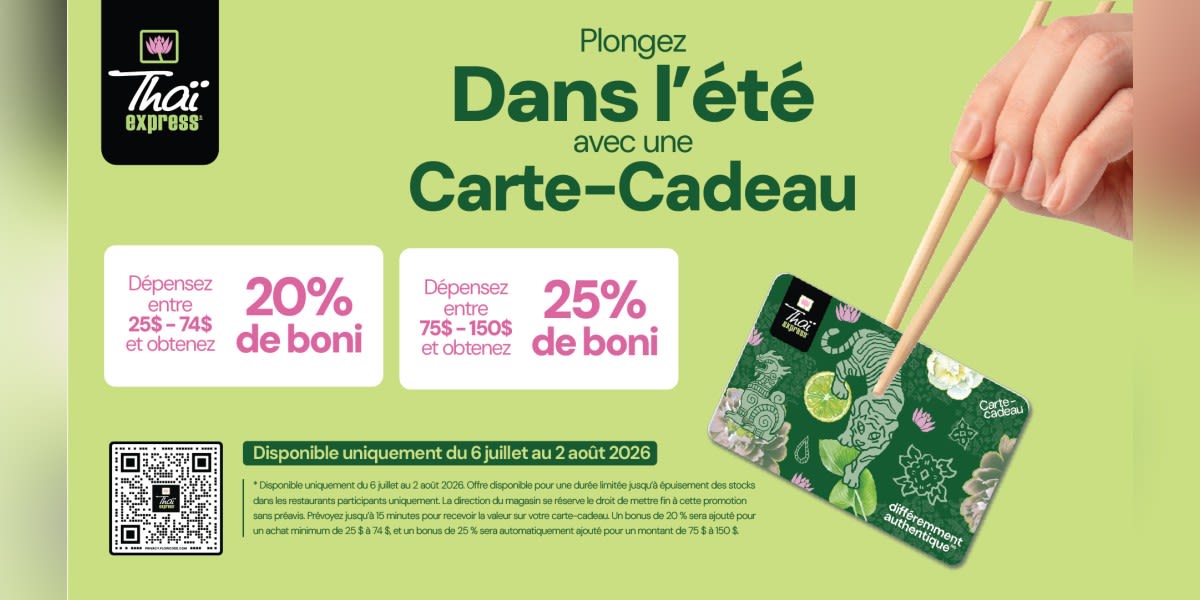 Votre bonus sur carte-Cadeau vous attend
