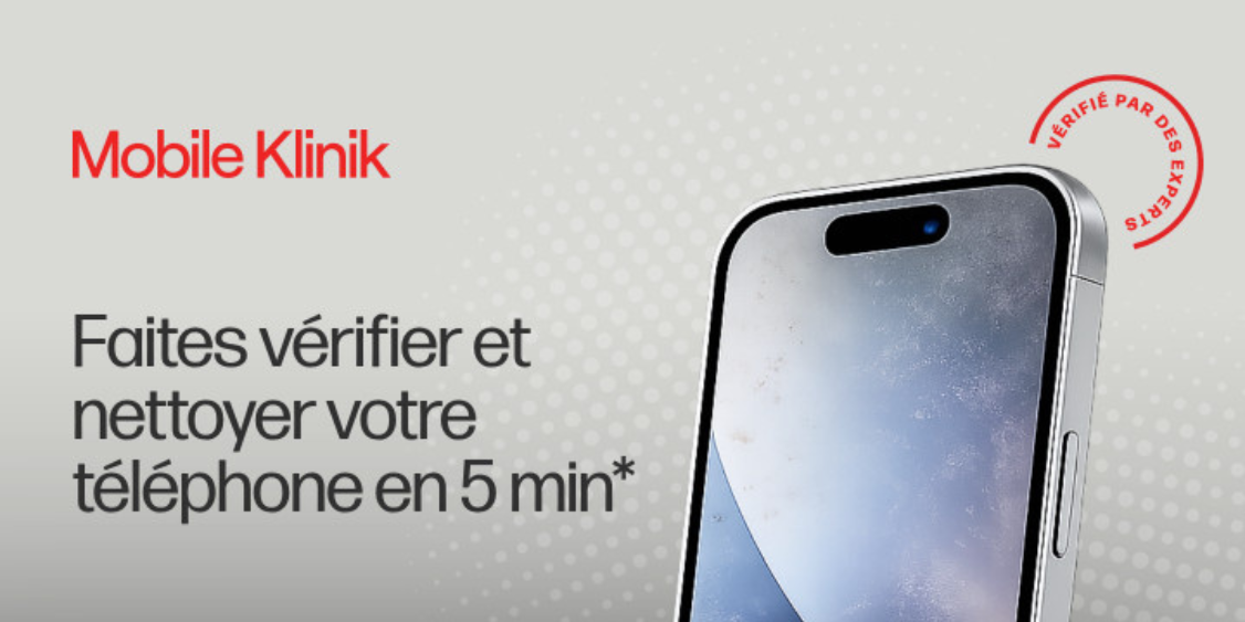 Faites vérifier et nettoyer votre téléphone en 5 min*