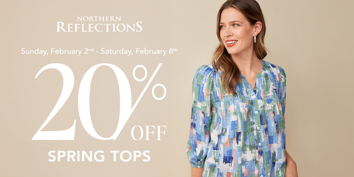 Fresh Styles for Less: 20% Off New Tops!