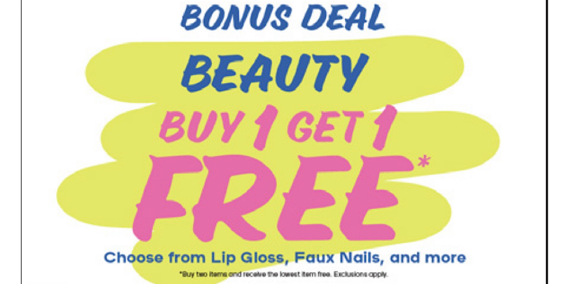 Bonus Deal of the Day Beauty Buy 1 Get 1 Free