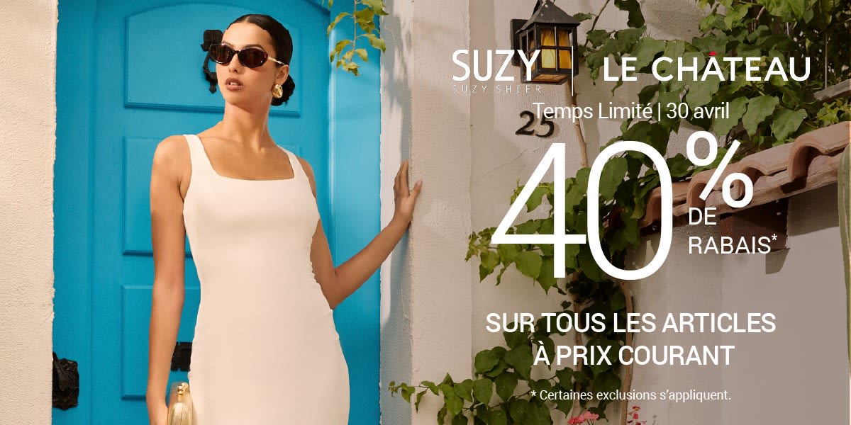 40 % DE RABAIS SUR LE PRIX RÉGULIER