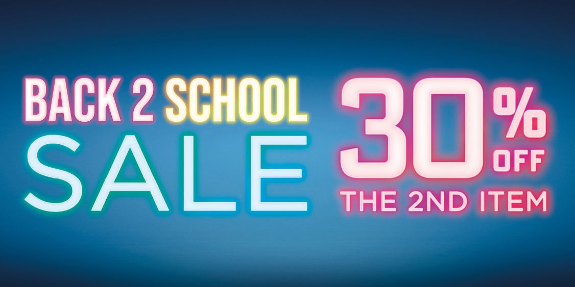 BACK TO SCHOOL SALE - BOGO 30%