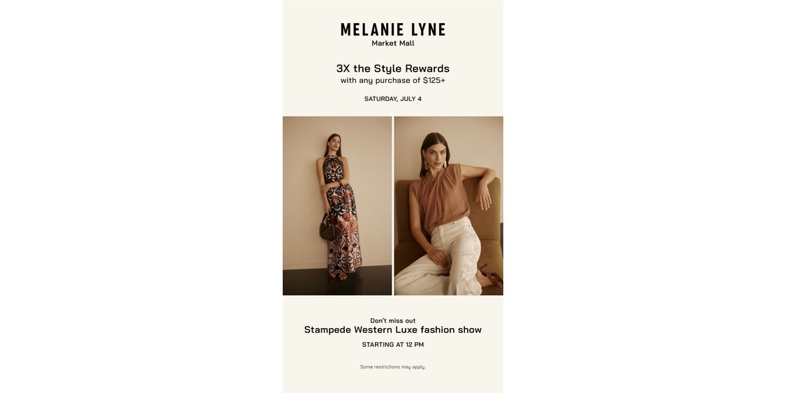Melanie Lyne - Western Luxe Stampede Fashion Show!
