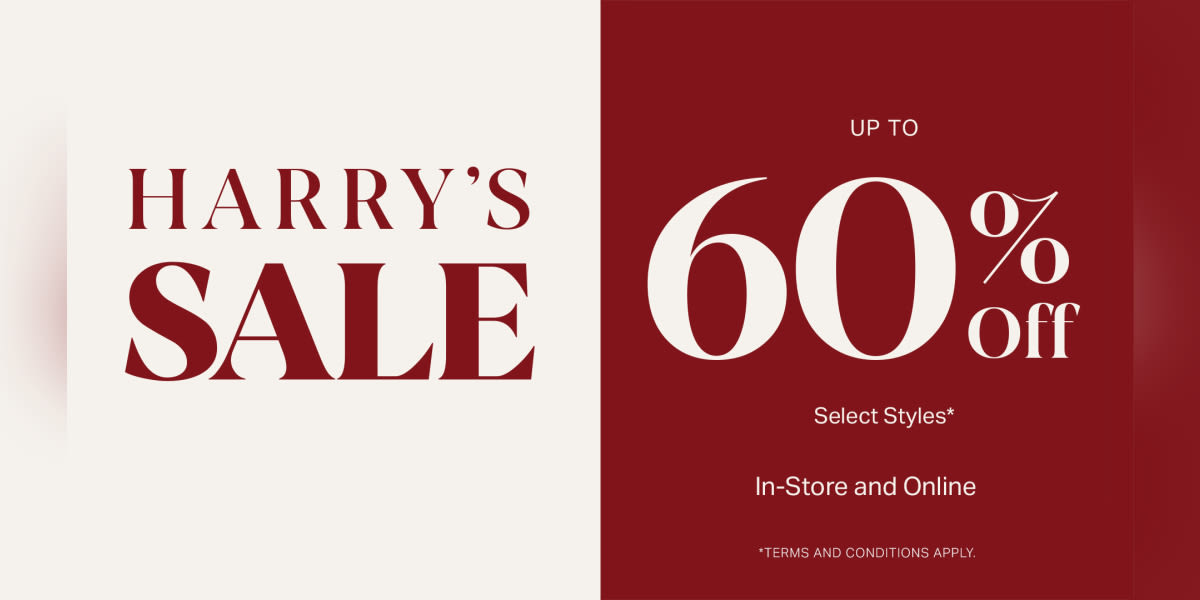Harry’s Sale: Up to 60% Off*