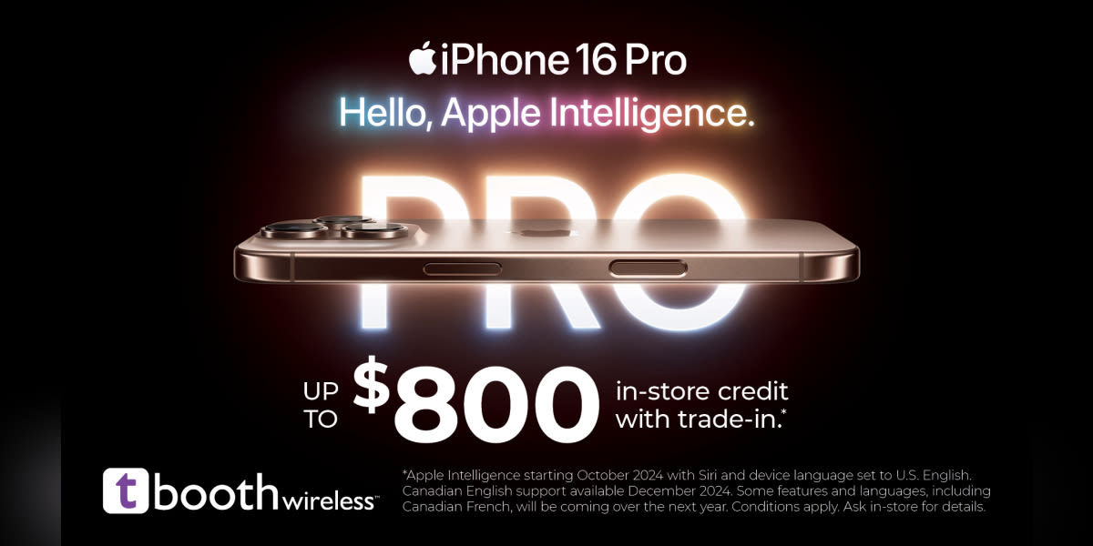 Get up to $800 in-store credit with trade-in for iPhone 16*