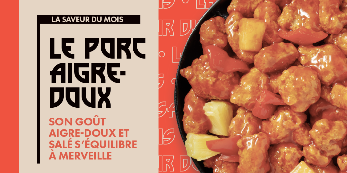 Saveur du mois de septembre : porc aigre-doux !