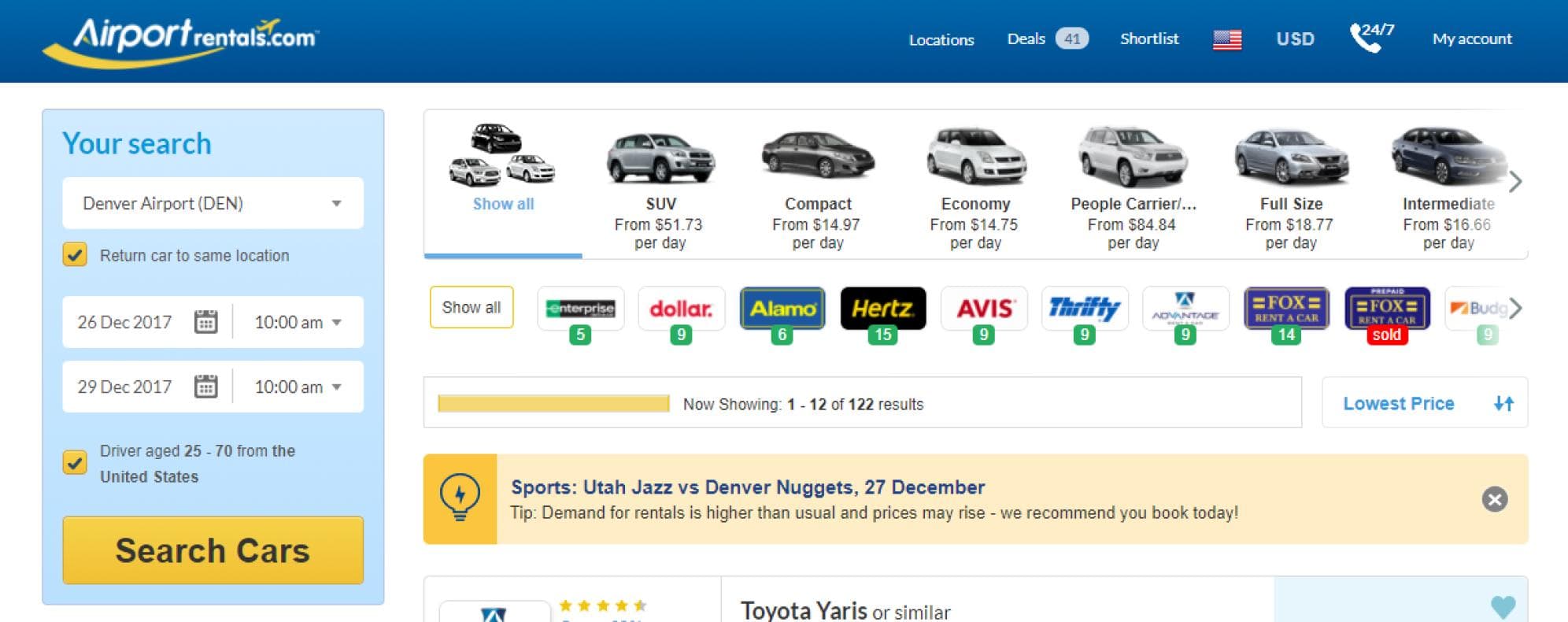 airportrentals-alert-screenshot