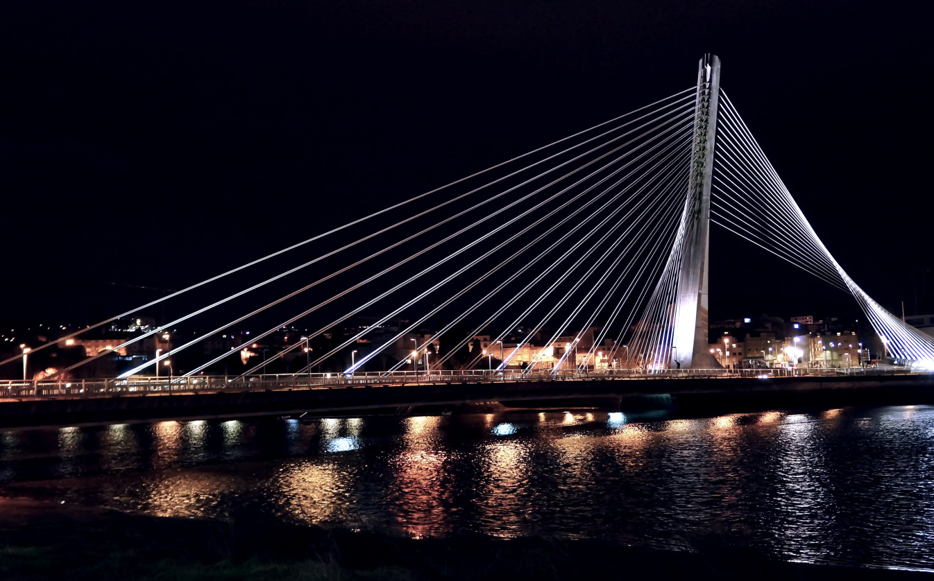 Pontevedra bridge view spain