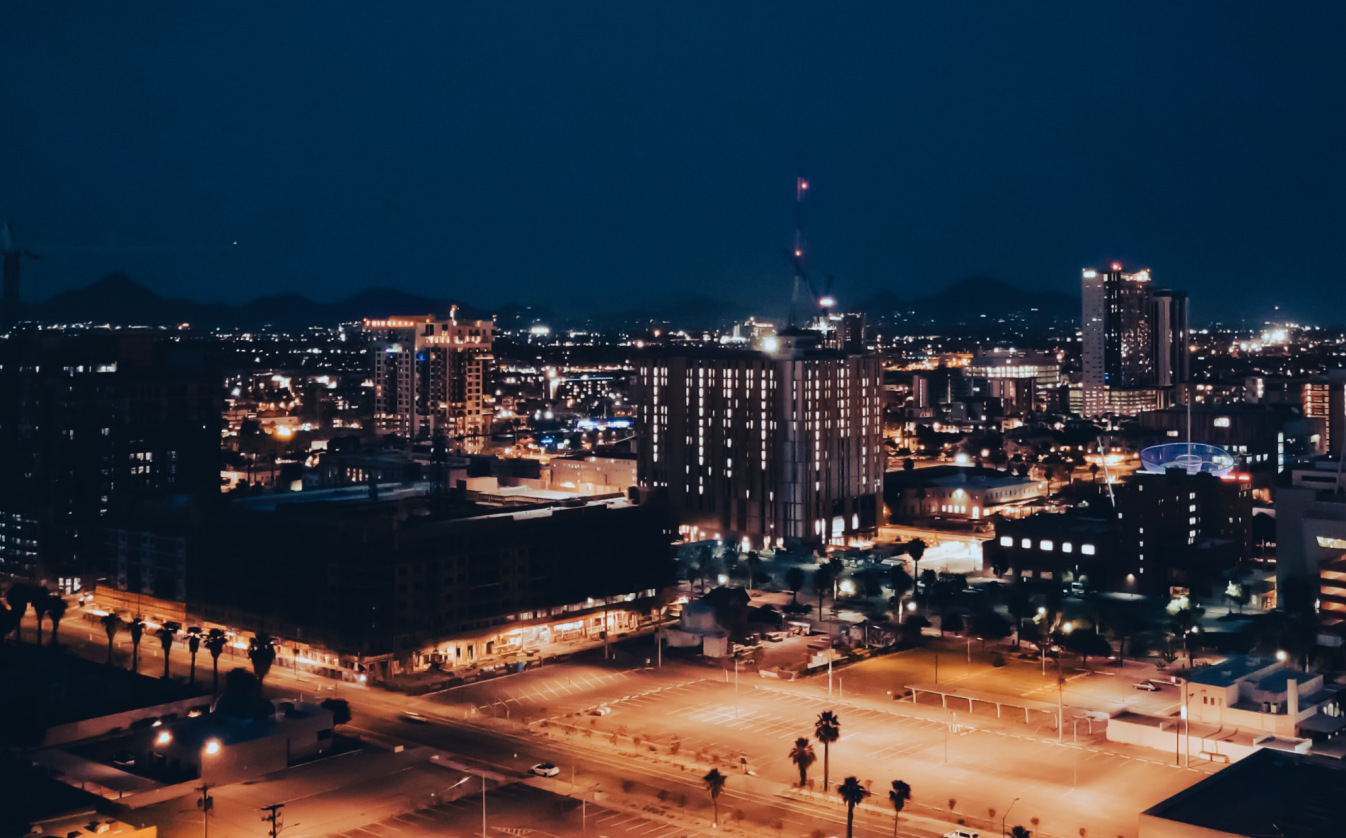 Downtown Phoenix at night