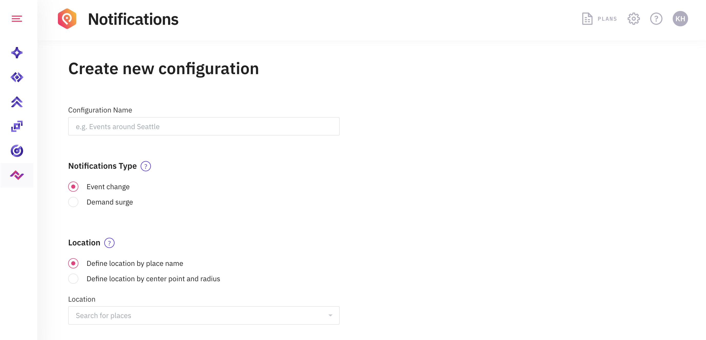 Location selection