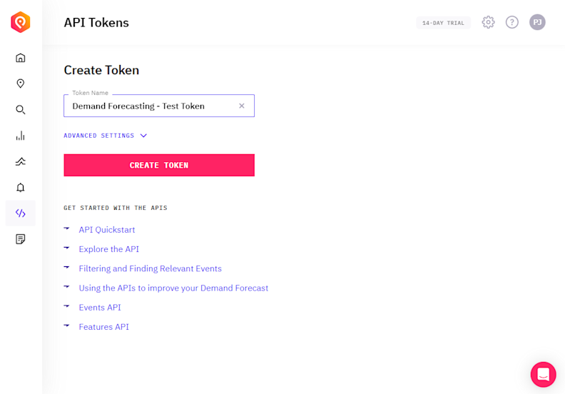 How To Create An API Token PredictHQ How to create an api token predicthq