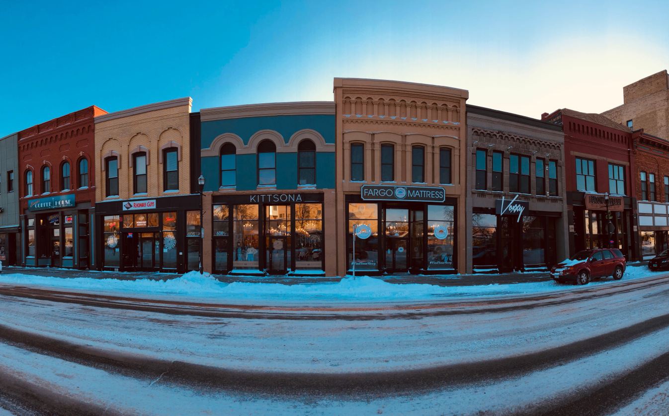 City view buildings at Fargo USA
