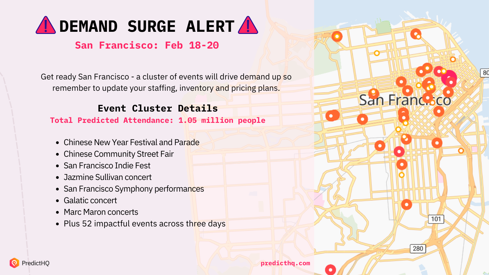 Demand Surge alert: San Francisco Feb 2022