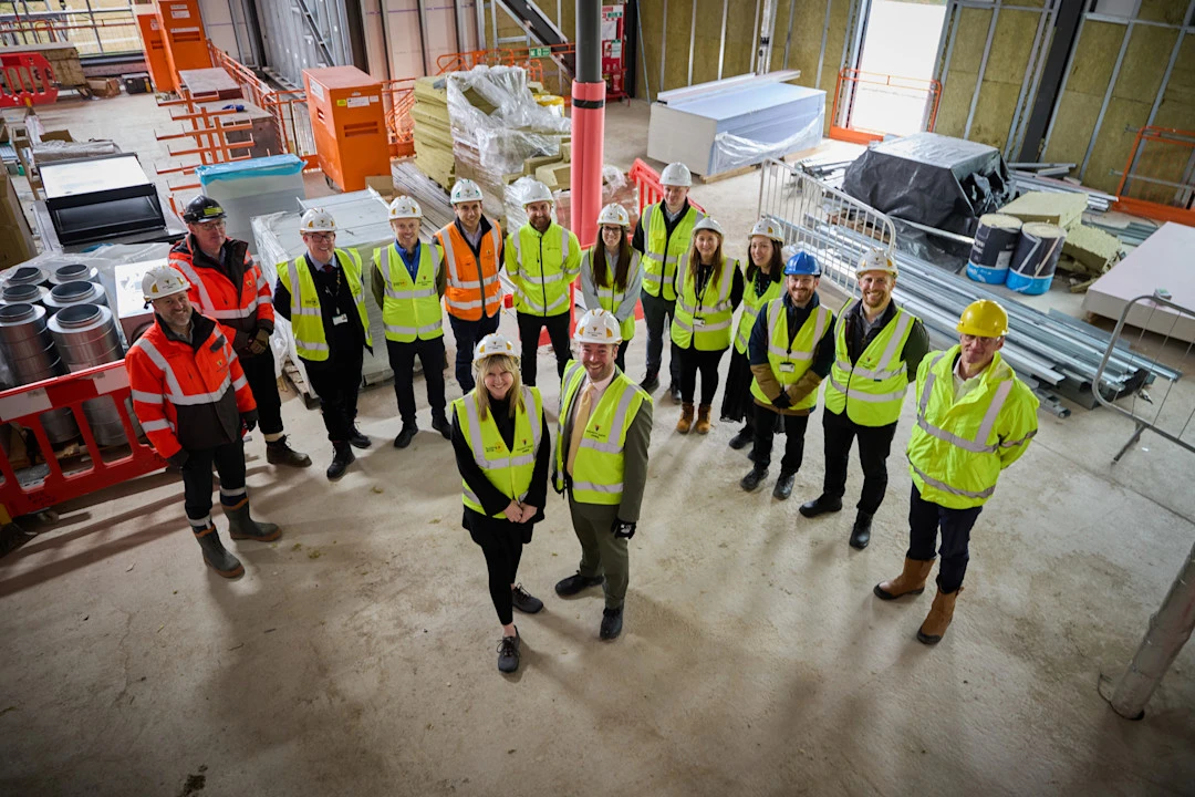 NEWS: Group shot inside Marple Hub