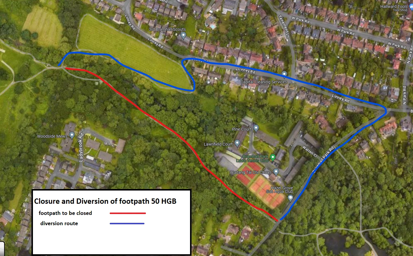 Footpath 50 HGB diversion