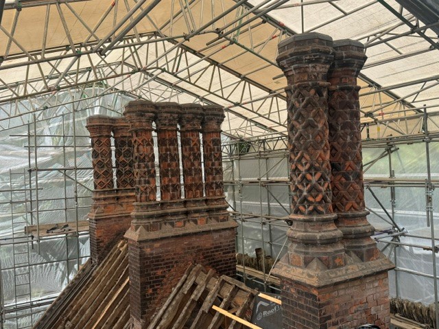 Museums - Bramall Hall chimney restoration works