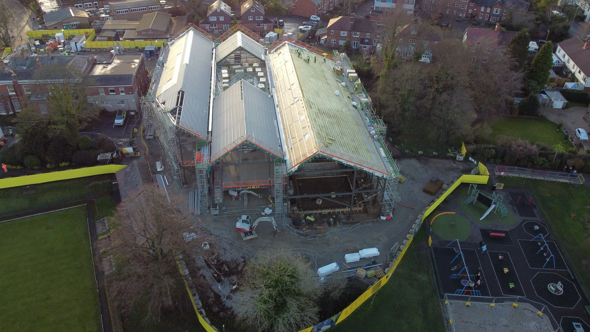 Marple Hub aerial view January 2026
