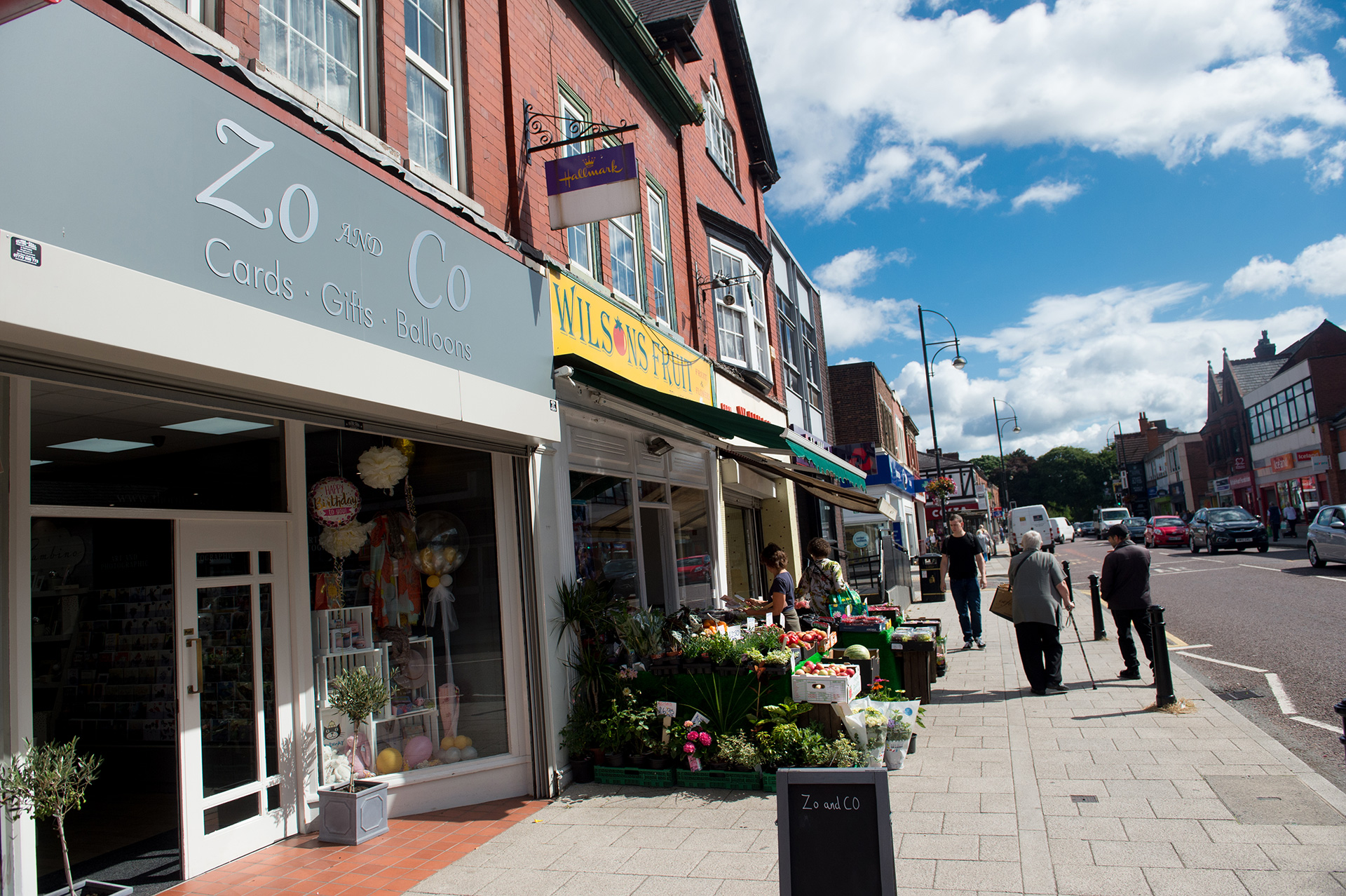 Business District centre shopping