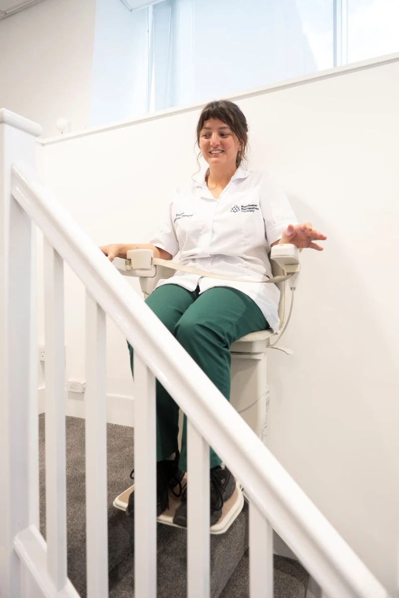 Adult social care - Stair lift at Live Well Independently in Stockport Suite