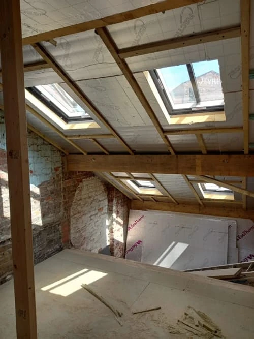 15 Lower Hillgate during works.