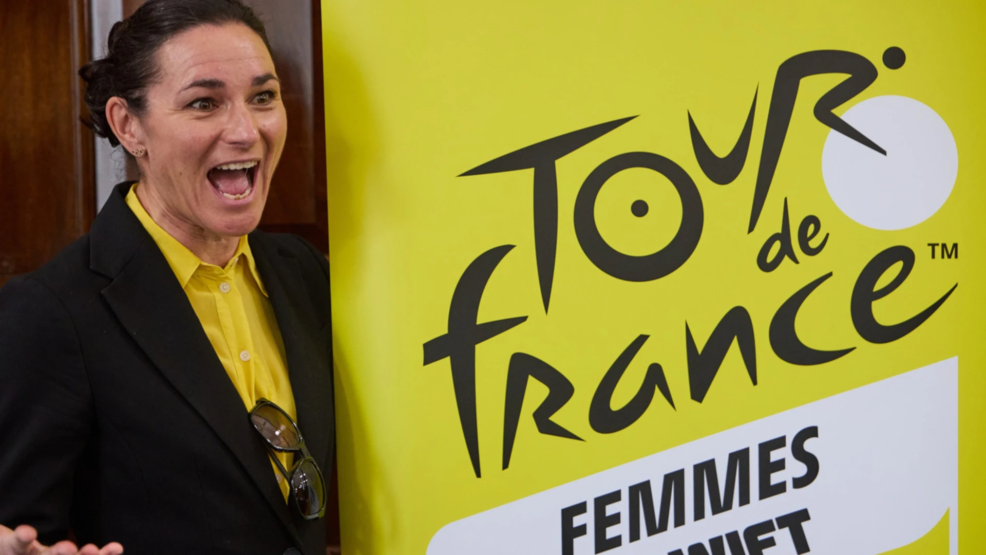Dame Sarah Storey at TDFF route announcement