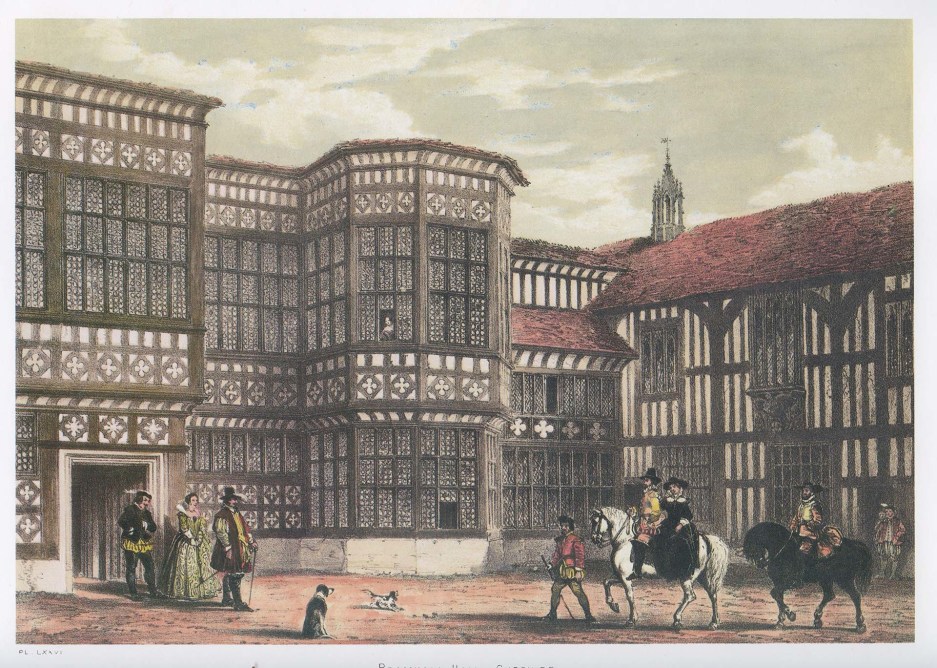 Nash Watercolour Painting of Bramall Hall