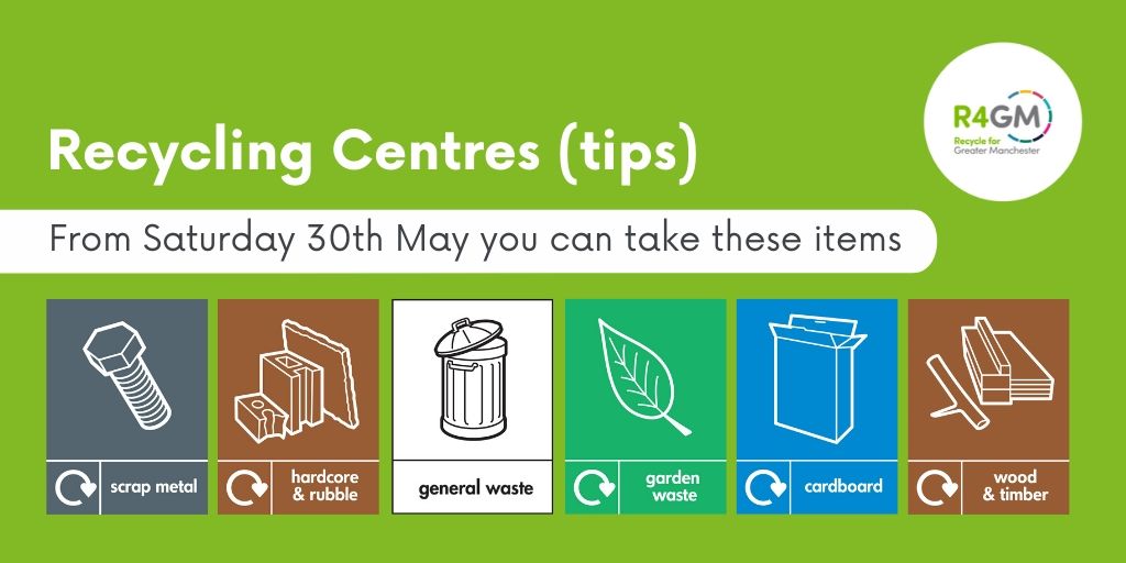 Rose Hill tip to reopen as Recycle for Greater Manchester allow more items to be taken to recycling centres