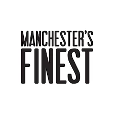 Black text on a white background reading 'Manchester's Finest'.