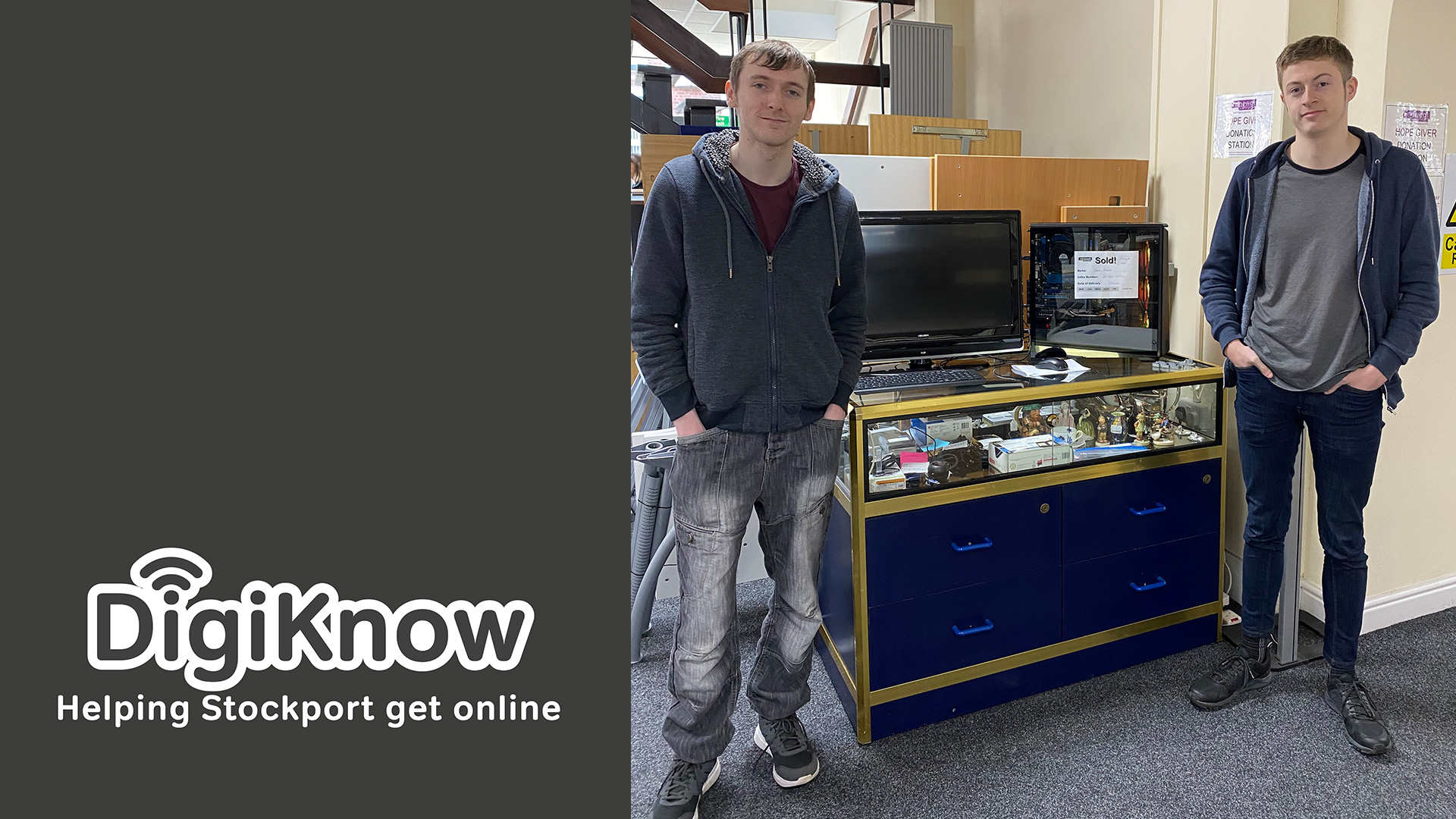 Donate spare computer equipment to help people in Stockport get online