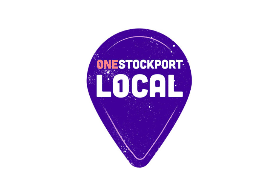 One Stockport Local location pin logo