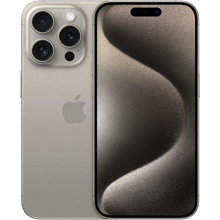 iPhone-15-Pro-Naturligt-Titan-IQ---front