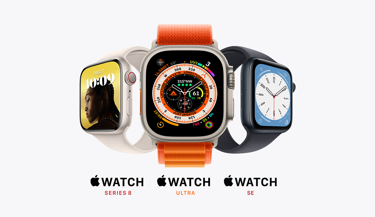 Apple Watch SE, Series 8, Ultra