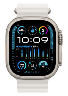 Apple Watch Ultra 2 Havsband vit front