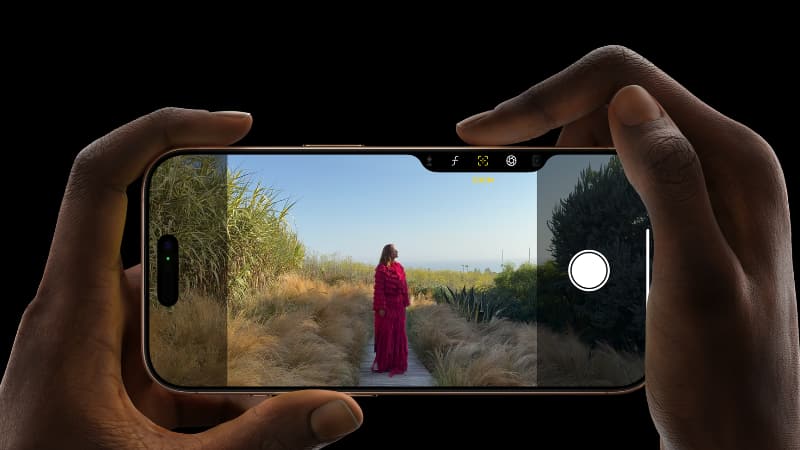 Demonstration av kamerareglaget på iPhone 16 Pro