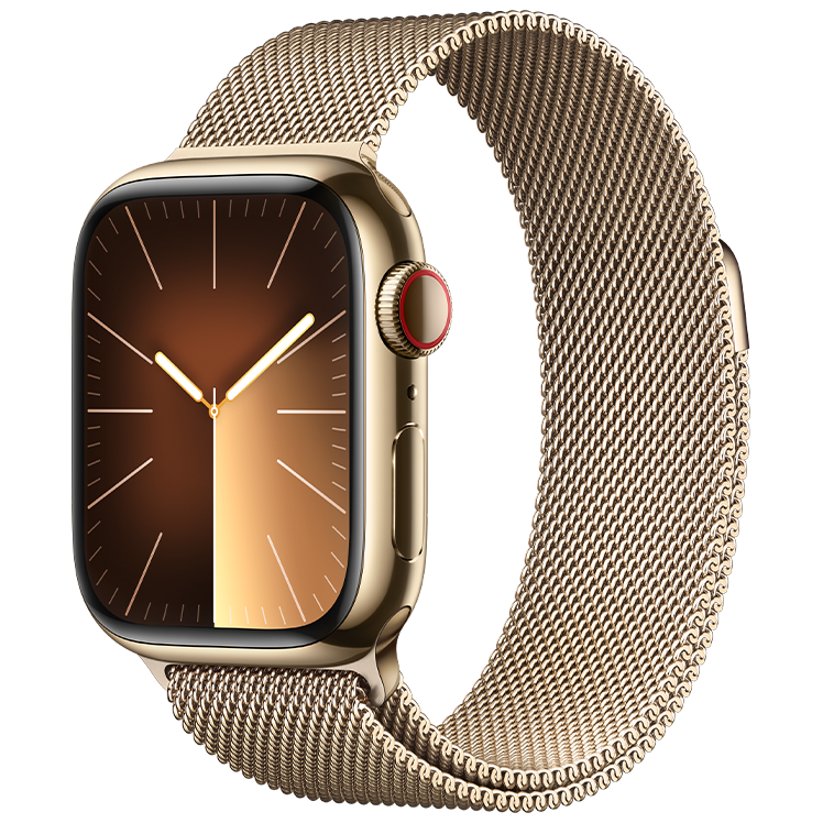 Apple-Watch-Series-9-41MM-Alu-Milanesisk-Gold-IQ---side.png